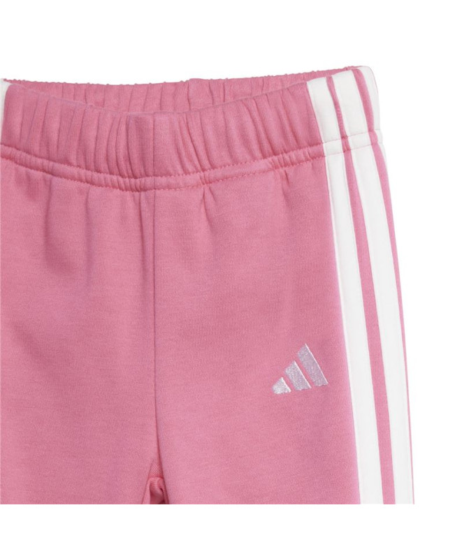 Conjunto adidas 3Bandas Ft Jog 240 Bebês Rosa /...