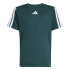 Camiseta de Fitness adidas Tr-Es 3 Bandas Menino Hieaur / Branco