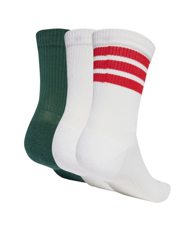 Meias adidas Logo Pack 3Pp Branco