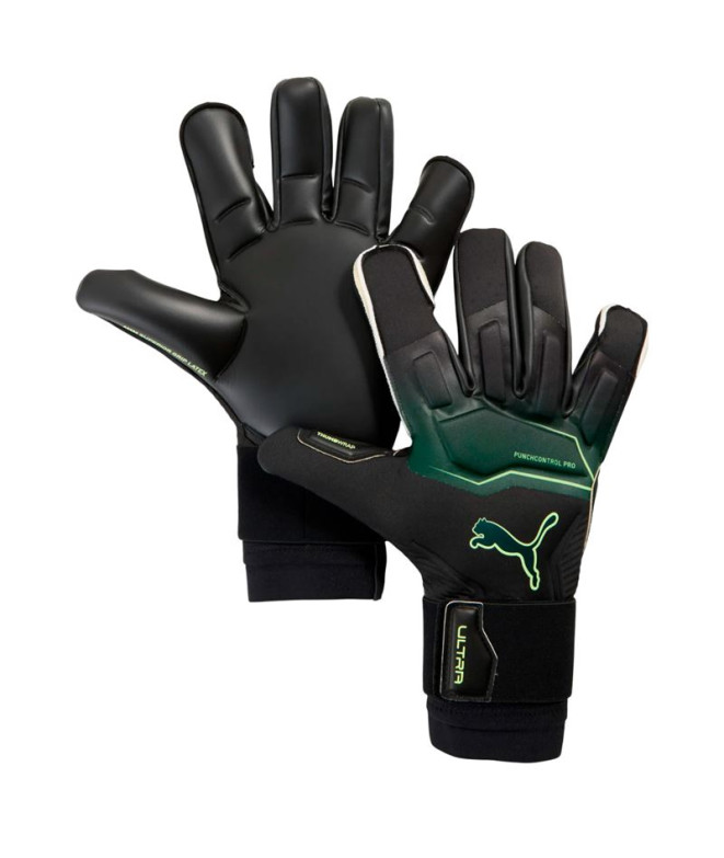 Gants de gardien de Football Puma Ultra Ultimate Black Gree Homme