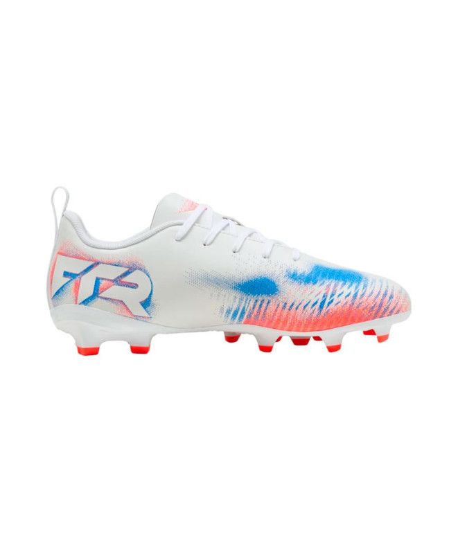 Botas de fútbol Puma Future 8 Play Fg/Ag Blanco Infantil
