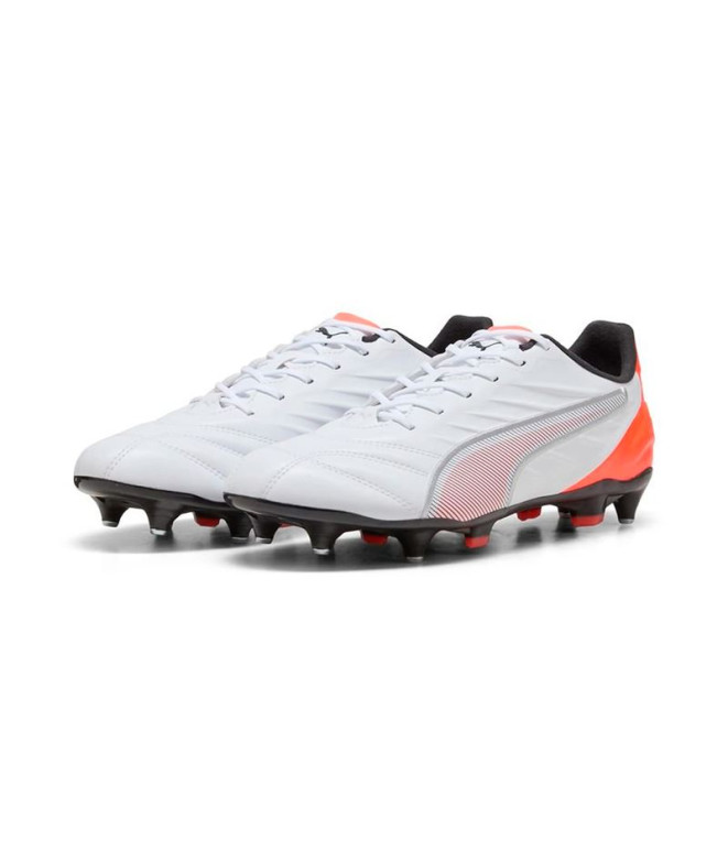 Botas de fútbol Puma King Pro Mxsg Blanco Silver Hombre