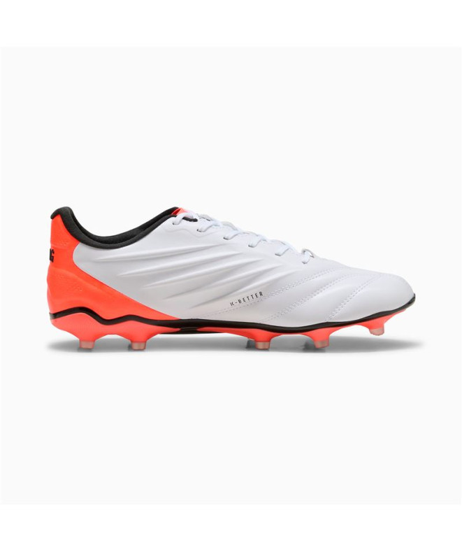 Botas de fútbol Puma King Pro Fg/Ag Blanco Silve Hombre