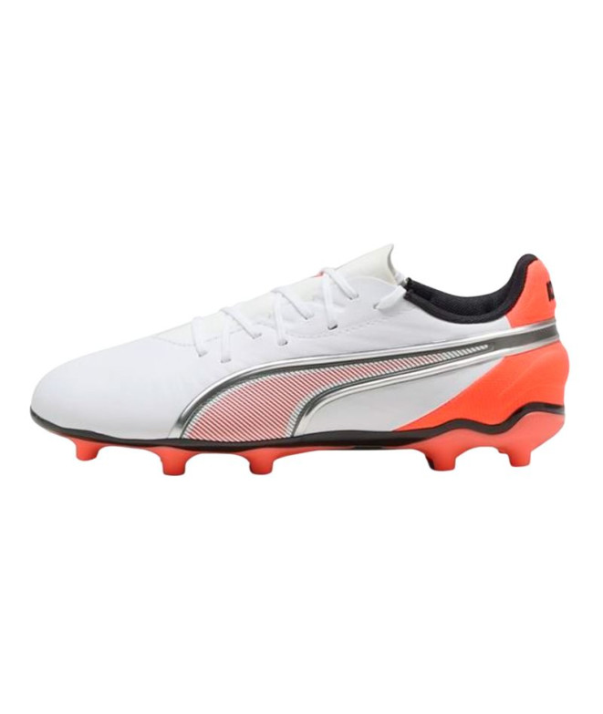 Botas de fútbol Puma King Match Fg/Ag Blanco...