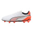 Botas de fútbol Puma King Match Fg/Ag Blanco Glow Infantil