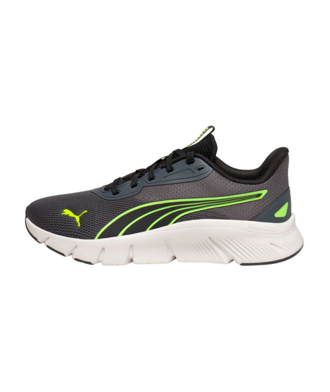 Zapatillas Puma Flexfocus Lite Moder Dusky Gris Amarillo Infantil