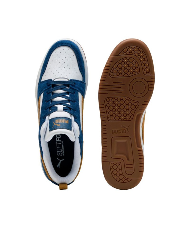Sapatilhas Puma Rebound V6 Low Sd Branco Honey B