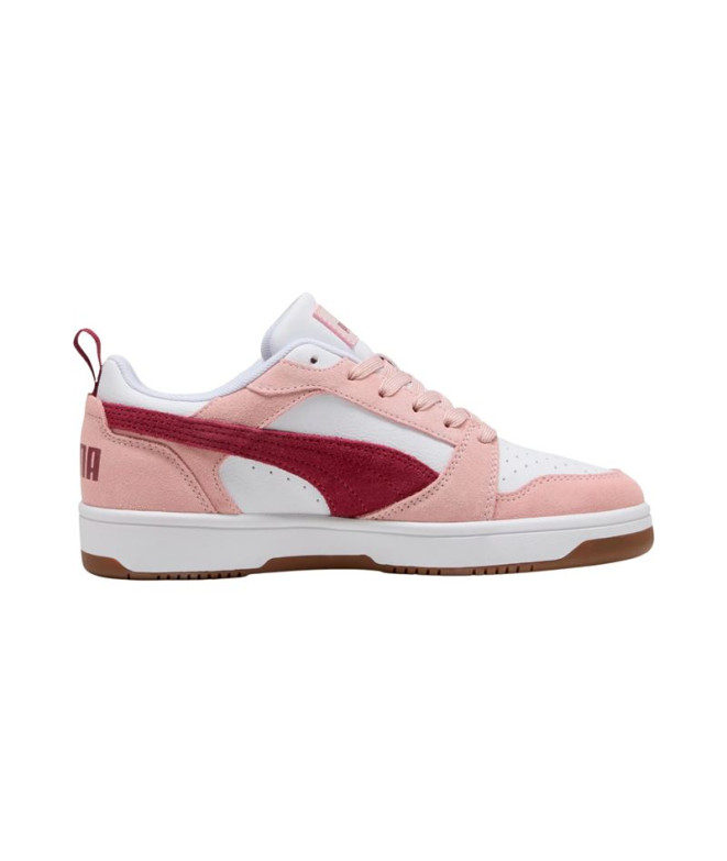 Zapatillas Puma Rebound V6 Low Sd Mauve Mist-Team Re