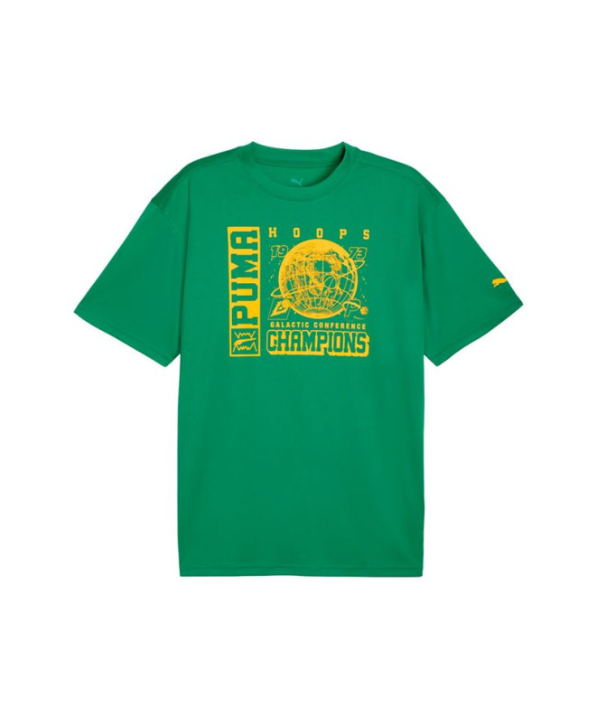 Camiseta de Baloncesto Puma pstel 1,Archive Green, Hombre