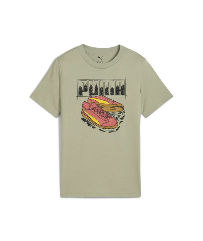 Camiseta Puma Graphic Sneaker Lux Army Infantil