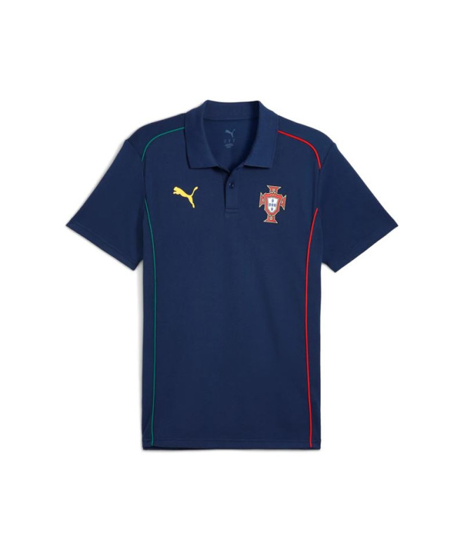 Polo De Futebol Puma Fpf S Polo, Azul Persa Sunny, Homem