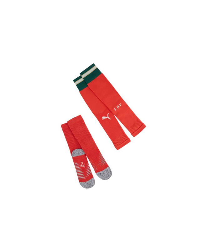 Meias De Futebol Puma Fpf Team Plain Socks, Sport Red Suga, Unissex