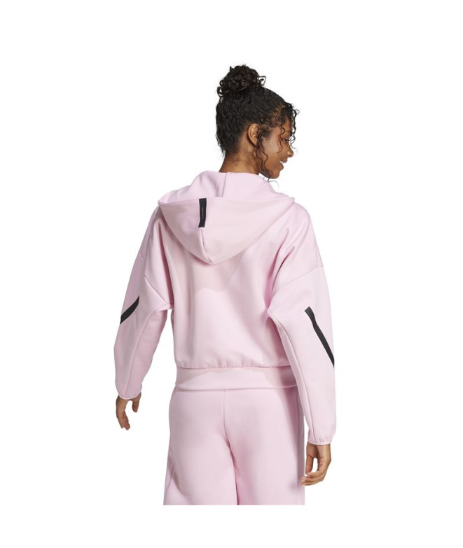 Sweat adidas Z.N.E. Fz Femme Rose