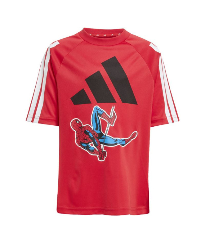 Camiseta adidas Lk Mrvl Sm Infantil Rojo