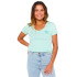 Camiseta Rip Curl Heart V Neck Tee Mulher Azul
