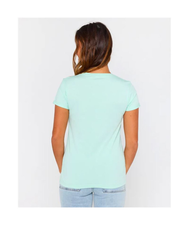 Camiseta Rip Curl Heart V Neck Tee Mujer Azul