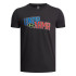 T-shirt Under Armour Flame Wm Ss Enfant Noir