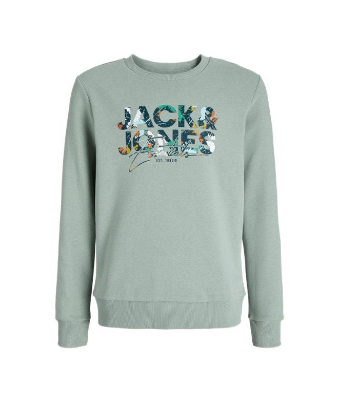 Moletom Jack and Jones Jjgeplas Crew Neck Menino Iceberg Verde
