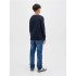 Moletom Jack and Jones Jjgeplas Crew Neck Menino Sky Captain Menino