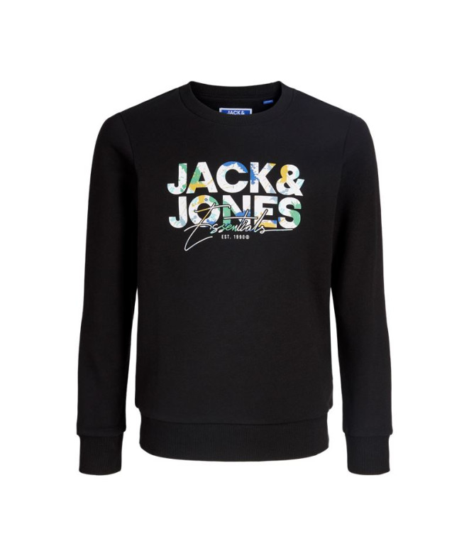 Moletom Jack and Jones Jjgeplas Crew Neck Menino Preto