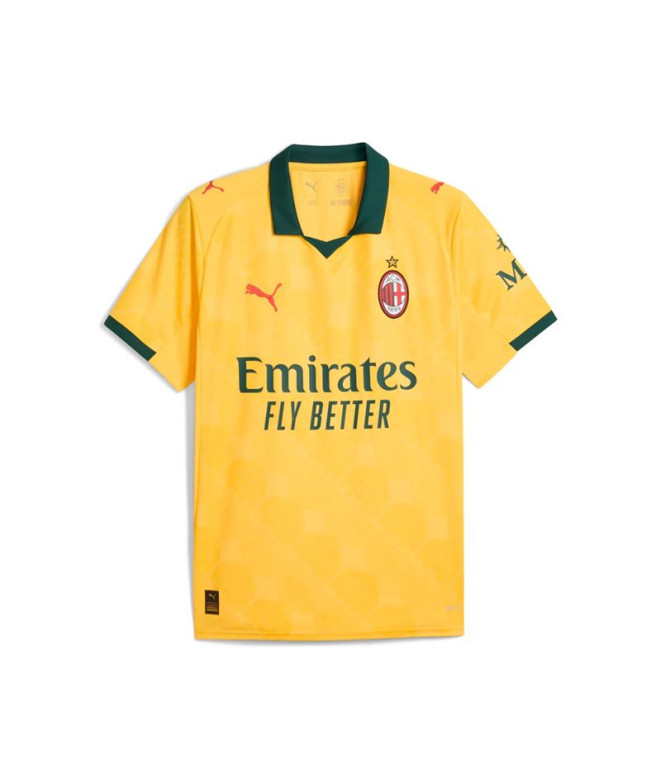 Camiseta de Fútbol Puma AC Milan 3Rd Replica Hombre Sunny Amarillo