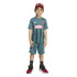 Conjunto adidas Lk Mrvl Sm Tset Infantil Azul