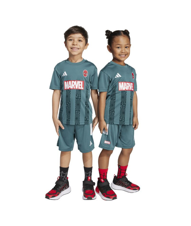 Ensemble adidas Lk Mrvl Sm Tset Enfant Bleu