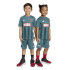 Conjunto adidas Lk Mrvl Sm Tset Infantil Azul
