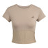 T-shirt de Fitness adidas Hyg Rib Baby Femme Marron