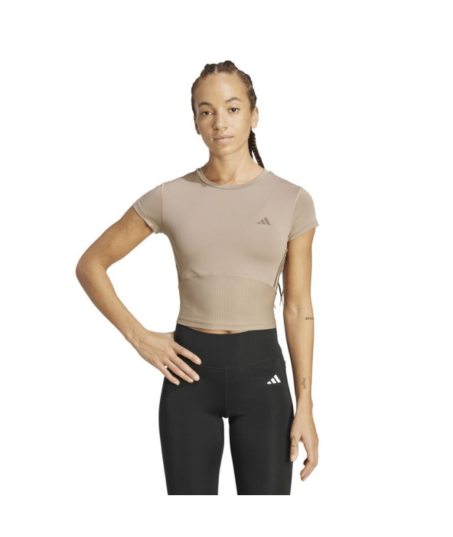 Camiseta de Fitness adidas Hyg Rib Baby Mulher...