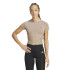 Camiseta de Fitness adidas Hyg Rib Baby Mulher Marrom