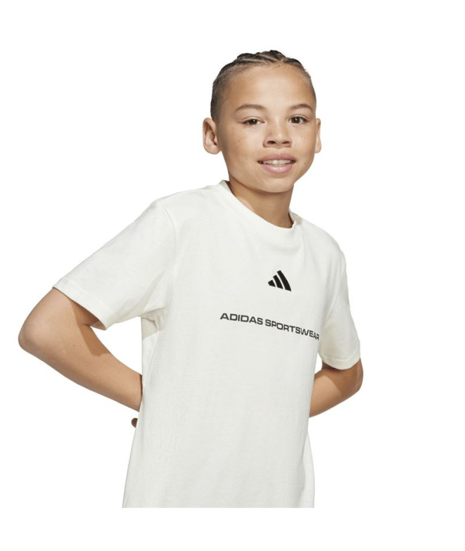 Camiseta adidas Sj Menino Bege