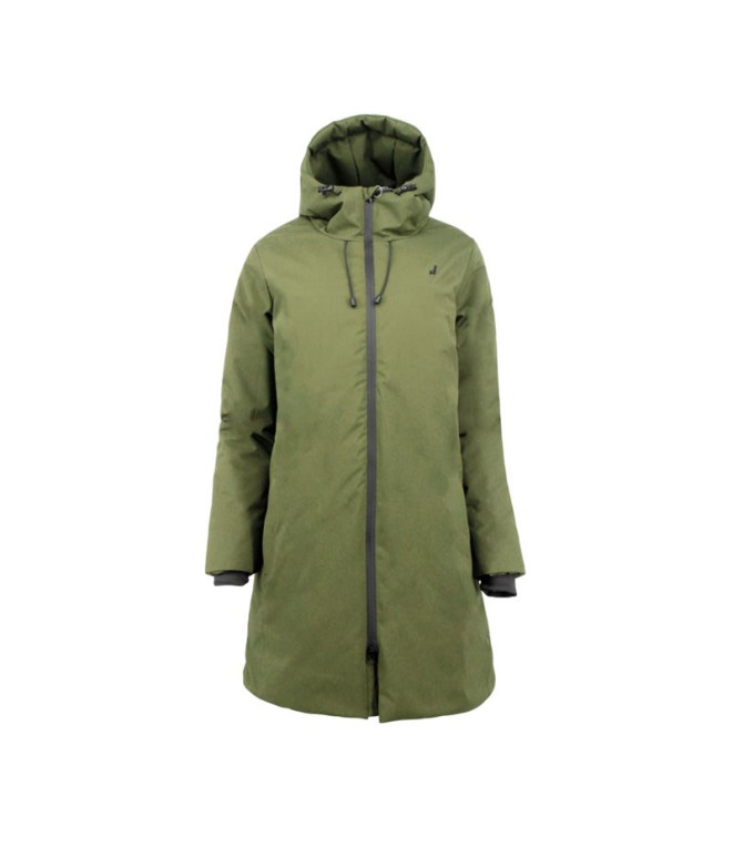 Anorack Joluvi Stormy Mujer Verde Oliva - Negro Granate - Rosa