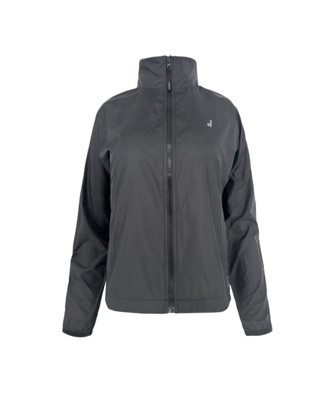 Cortaventos de Running Joluvi Airlight Mulher Preto Verde Oliva - Mostarda