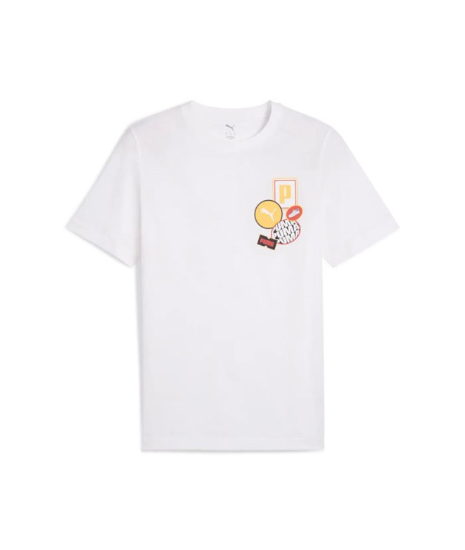 T-shirt Puma Graphics Icon Blanc Homme