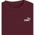 Camiseta Puma Essentials Small No 1 Logo Ruby Shimmer Infantil