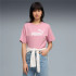 Camiseta Puma Essentials No 1 Logo Relax Poised Rosa Mulher