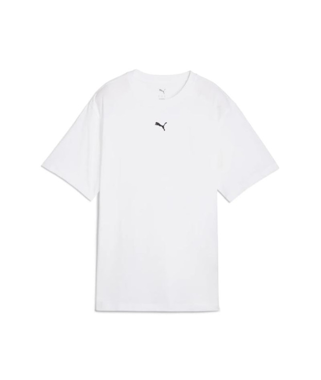 Camiseta Puma Essentials Relaxed Branco Mulher