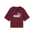 Camiseta Puma Essentials Cropped No 1 Lo Ruby Shimmer Mujer