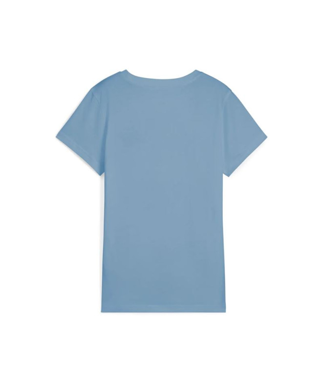 Camiseta Puma Essentials Script Cool Azul Mujer