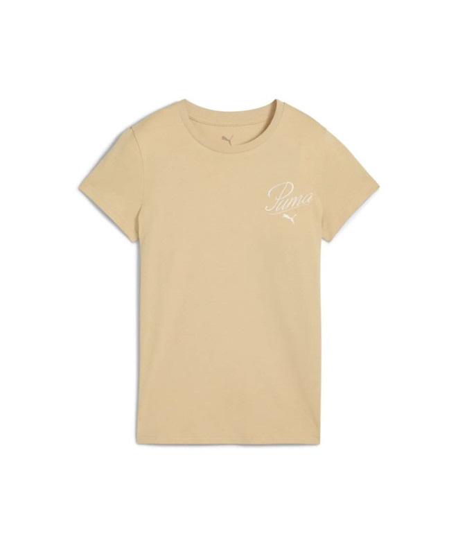 Camiseta Puma Essentials Script Pebble Path Mujer