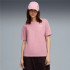 Camiseta Puma Essentials Tape Relaxed Poised Rosa Mujer