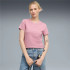 Camiseta Puma Essentials Elevated Poised Rosa Mulher