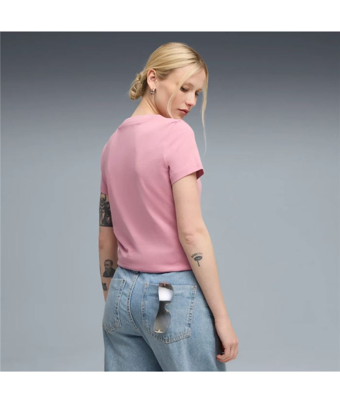 Camiseta Puma Essentials Elevated Poised Rosa...