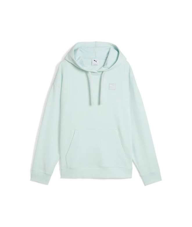 Moletom Puma Essentials Elevated Comfort Peaceful Azul Mulher