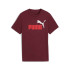 Camiseta Puma Essentials 2 Color No.1 Log Granate Infantil