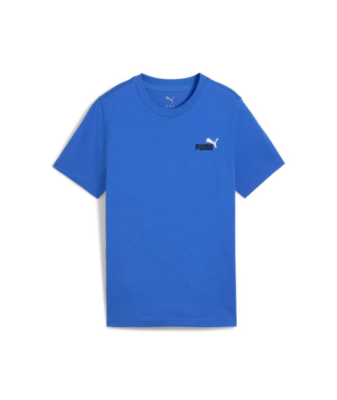 Camiseta Puma Essentials 2 Color Small No Mountain Azul Infantil