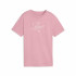 Camiseta Puma Essentials Script G Rosa Menina