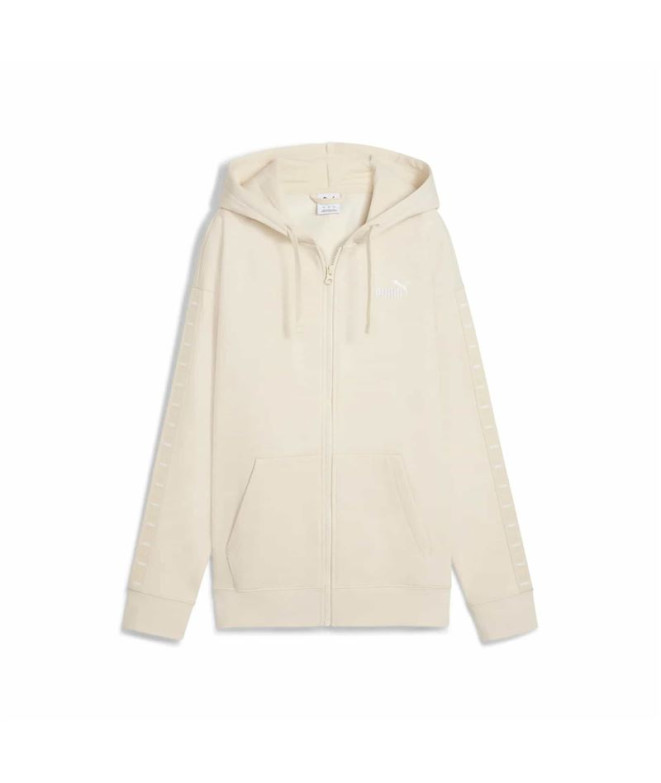 Casaco Puma Essentials Tape Relaxed Ful Beige Mulher