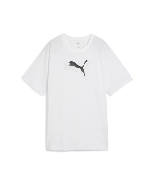 Camiseta Puma Evostripe Relaxed Gr Branco Mulher